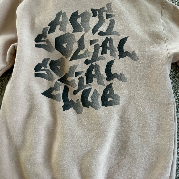 Anti Social Social Club Tan Hoodie - Picture 2 of 2